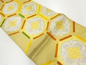 アンティーク　亀甲繋ぎに花様織出し袋帯（材料）